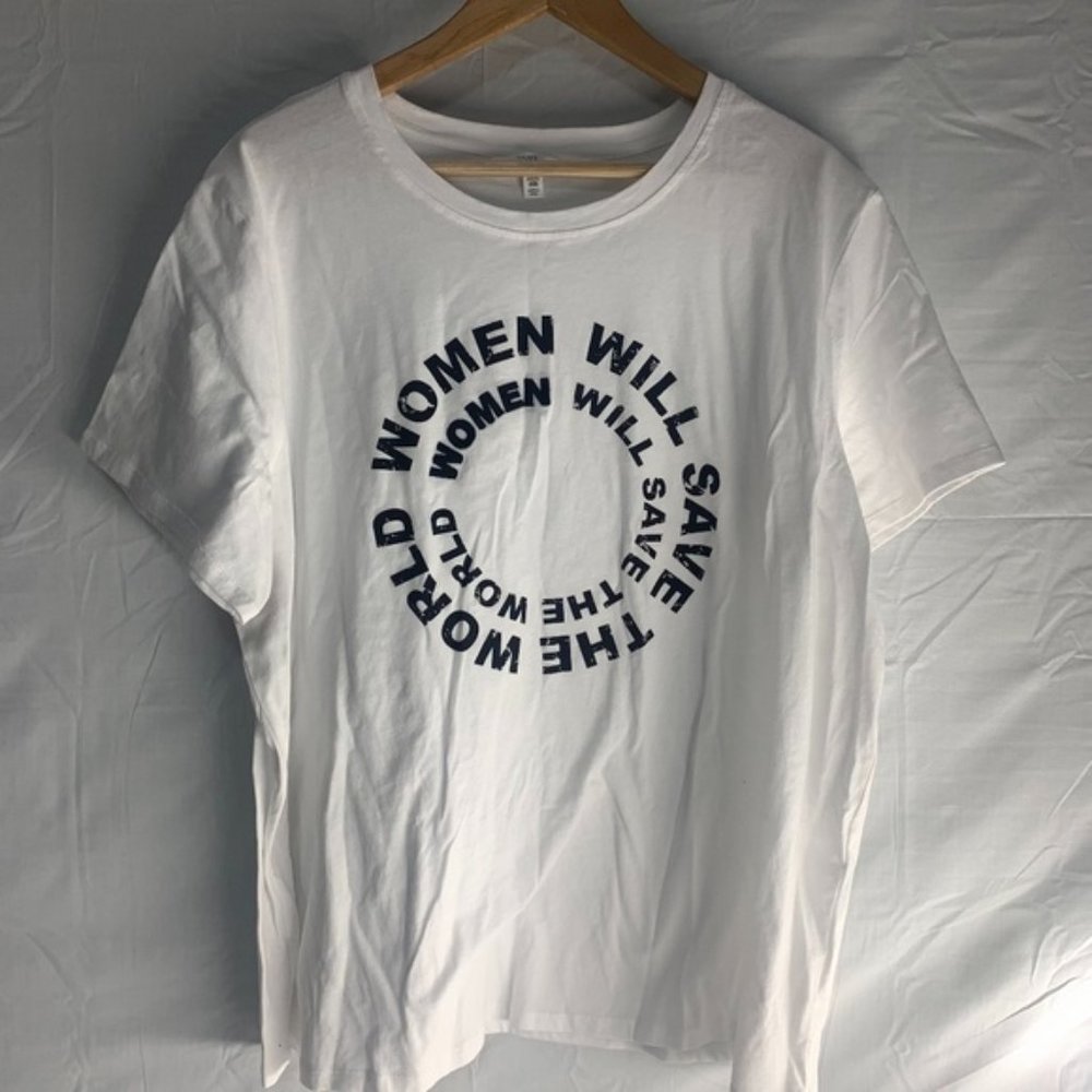 Time and Tru White Spiral Graphic T-Shirt XXXL 22